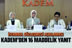 KADEM&#039;den, İstanbul Sözleşmesi İçin Bayram Tefsiri
